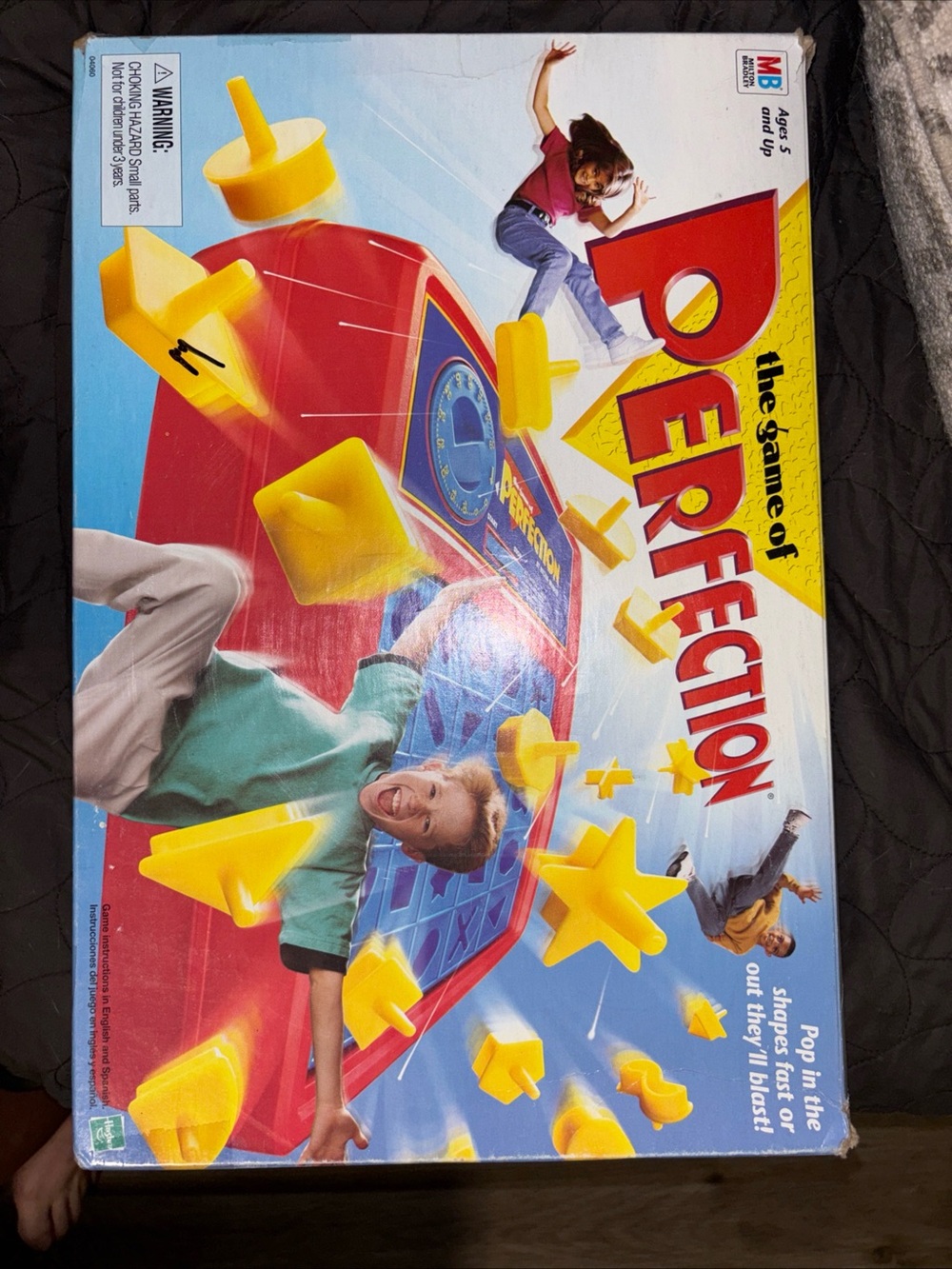 MB The Game of Perfection Kids Board Game - Red & Yellow